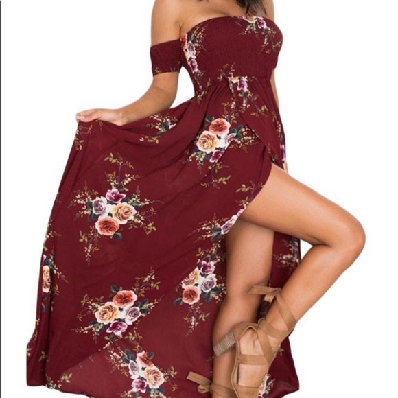 Floral off the shoulder dress - Picture 4 of 6